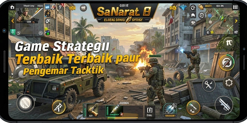 Tangkapan layar gameplay 8II yang menampilkan pertempuran strategi intens.
