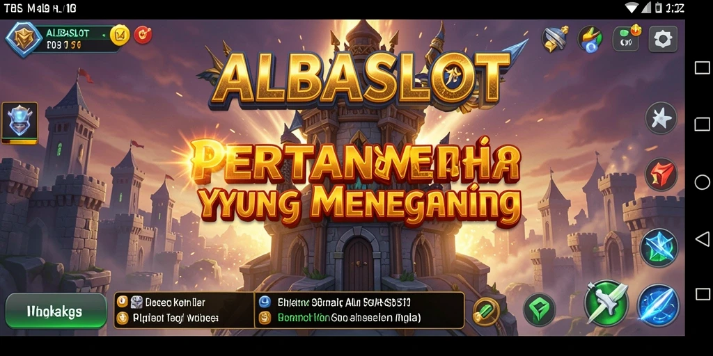 Tampilan gameplay menegangkan dari ALBASLOT yang seru.