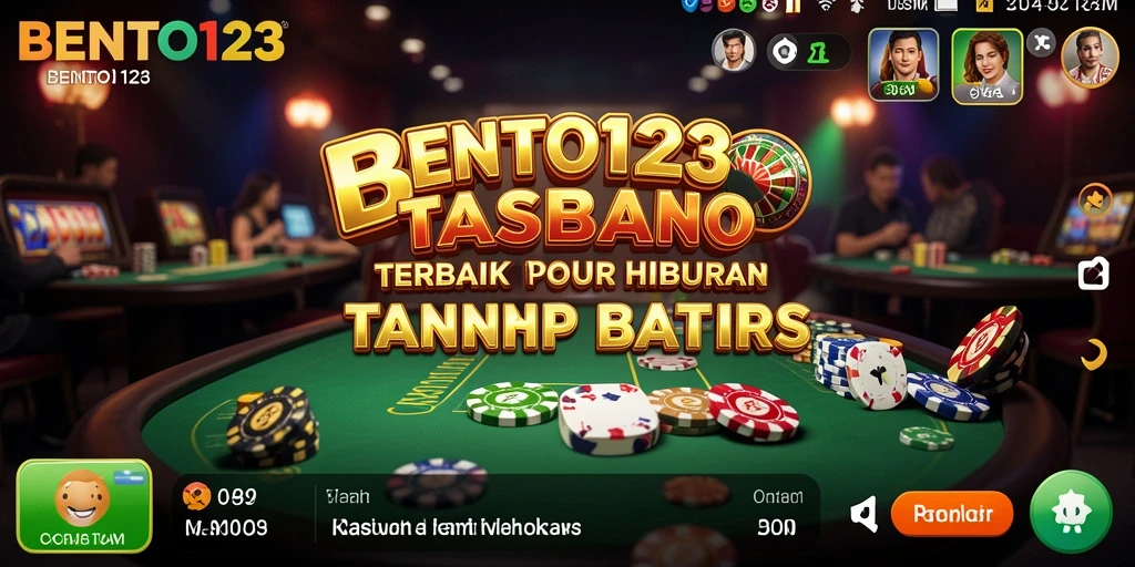 Screenshot utama BENTO123 menampilkan gameplay kasino yang sangat menarik.