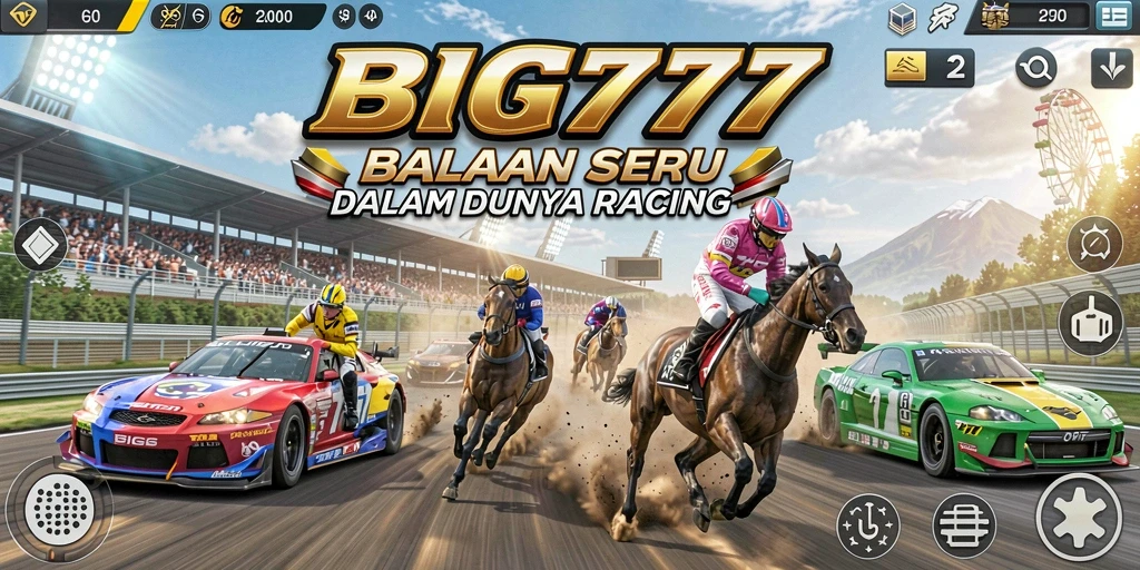 Screenshot gameplay mengesankan dengan balapan penuh aksi di jalan.