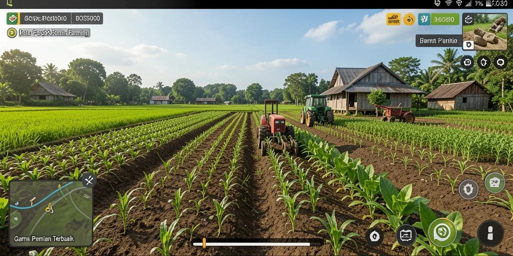 Gameplay menarik dalam BOS5000 dengan suasana pertanian yang hidup.