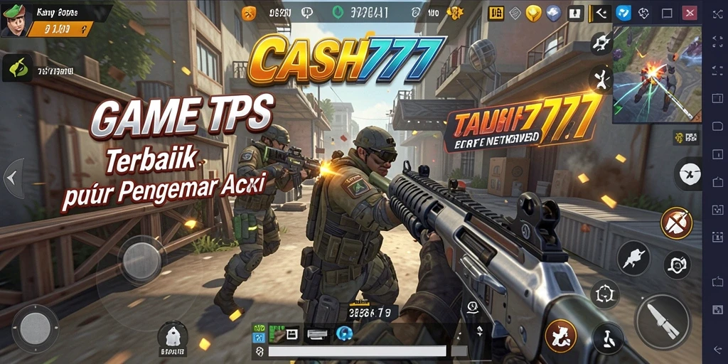 Screenshot menunjukkan aksi seru dalam permainan TPS.
