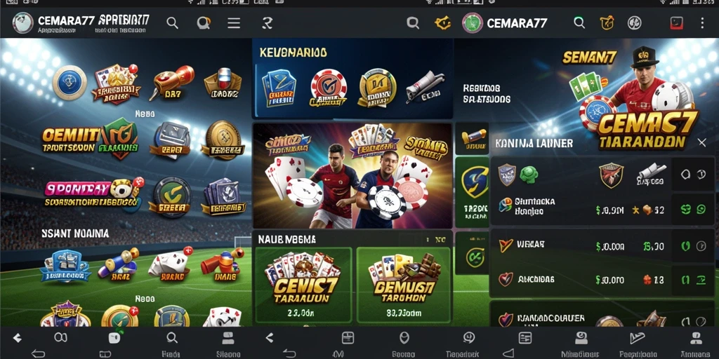 Tampilan menarik dari gameplay CEMARA77 dalam Sportsbook.