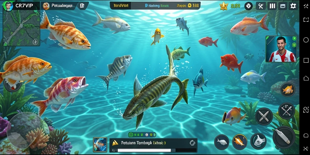 Gameplay seru Tembak Ikan di CR7VIP dengan grafis menawan.