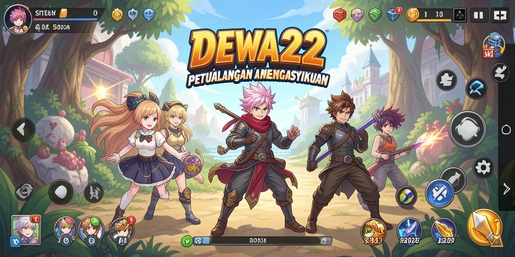 Gameplay DEWA22 yang menarik dengan karakter Anime yang menawan.
