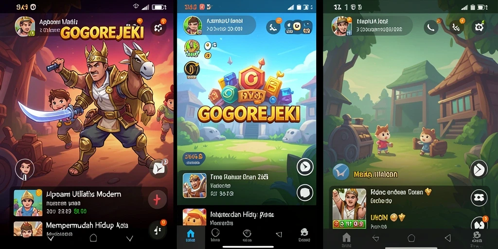 Tampilan antarmuka GOGOREJEKI yang modern dan user-friendly.