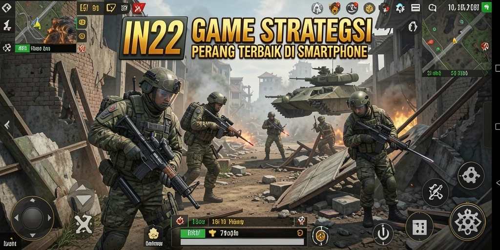 Menampilkan aksi pertempuran mendebarkan dalam gameplay IN22.