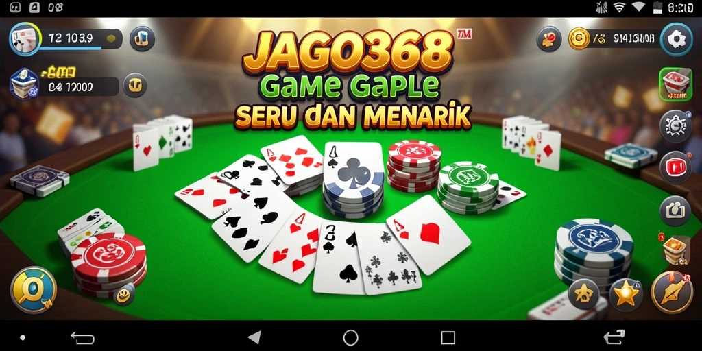 Screenshot JAGO368 menampilkan gameplay seru permainan Gaple.