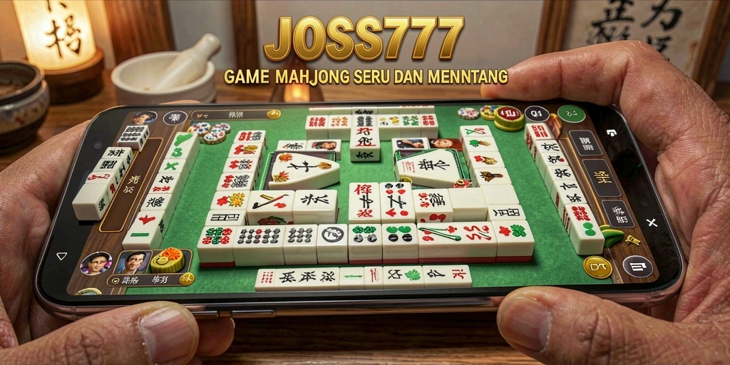 Tampilan gameplay seru di JOSS777 dengan desain Mahjong yang menarik.