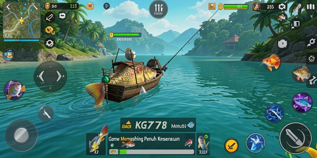 Tangkapan ikan besar dan suasana memancing yang mendebarkan.