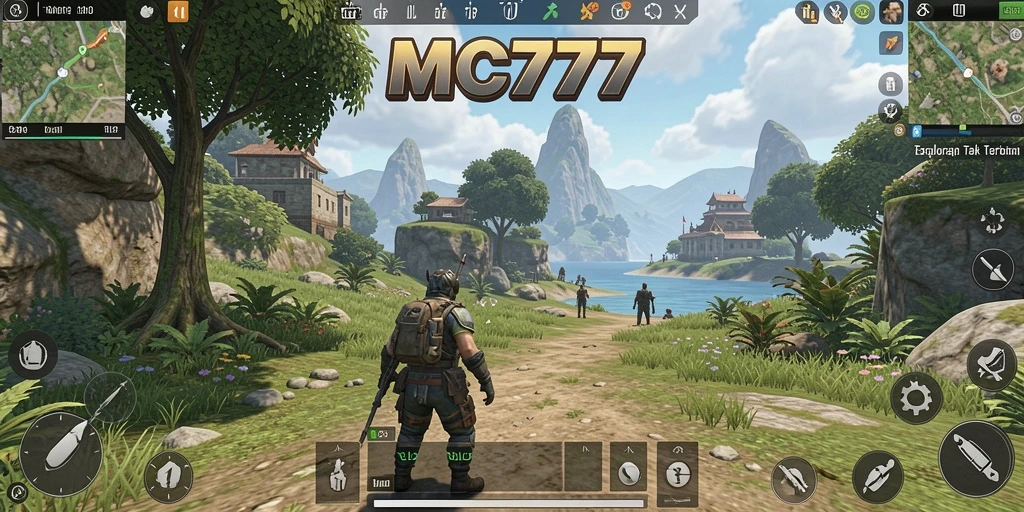 Tampilan gameplay menarik dalam eksplorasi dunia terbuka.