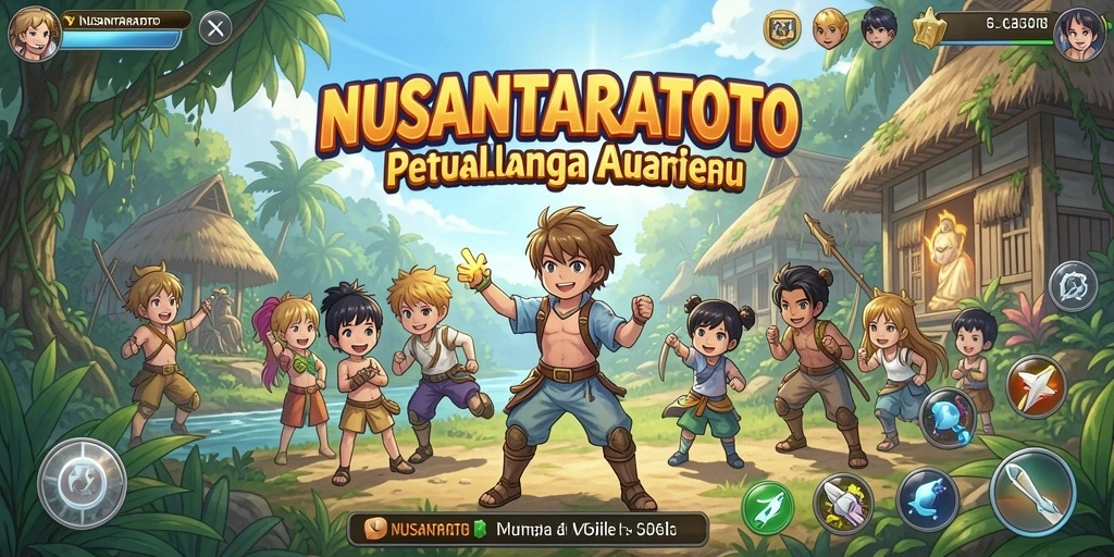 Tampilan menakjubkan dari gameplay Anime NUSANTARATOTO.
