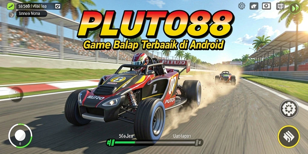 Gameplay mendebarkan di <strong>PLUTO88</strong> dengan mobil balap berkecepatan tinggi.