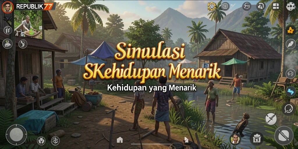 Tampilan gameplay <strong>REPUBLIK77</strong> yang menarik dan interaktif.