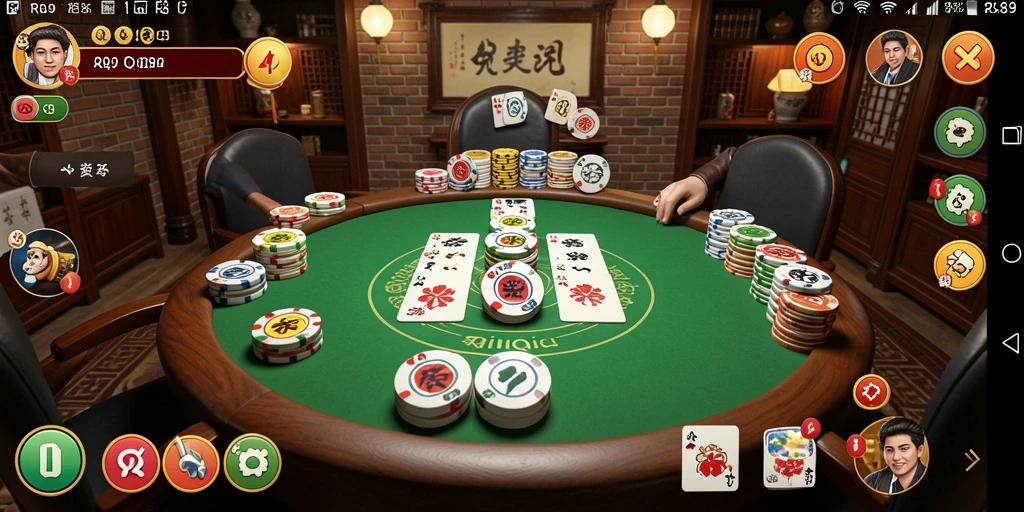 Tampilan gameplay QiuQiu yang seru dan interaktif.