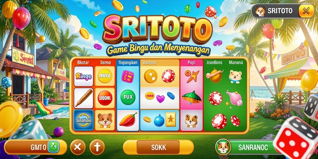 Screenshot permainan SRITOTO menampilkan keseruan gameplay Bingo.