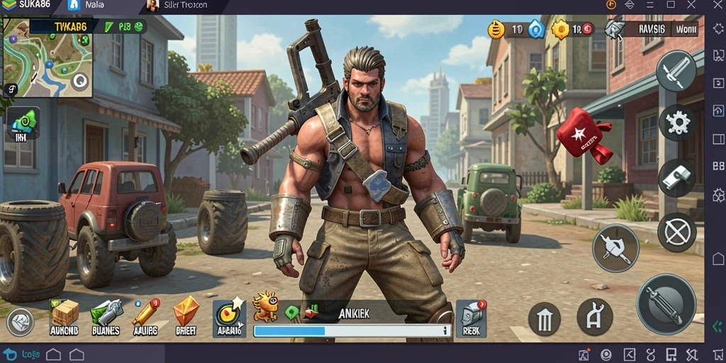 Screenshot gameplay SUKA86 menunjukkan berbagai pilihan bisnis yang dapat dikelola.