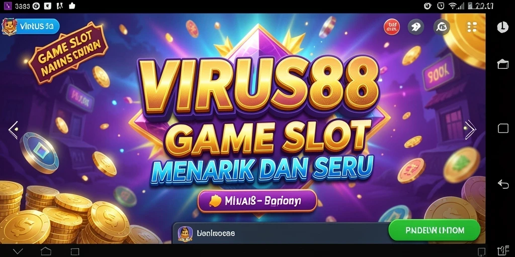Tampilan gameplay seru dari game slot VIRUS88.