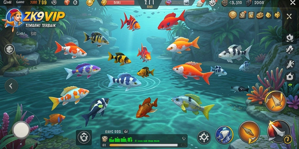 Tampilan tangkapan layar dari gameplay Tembak Ikan yang seru.